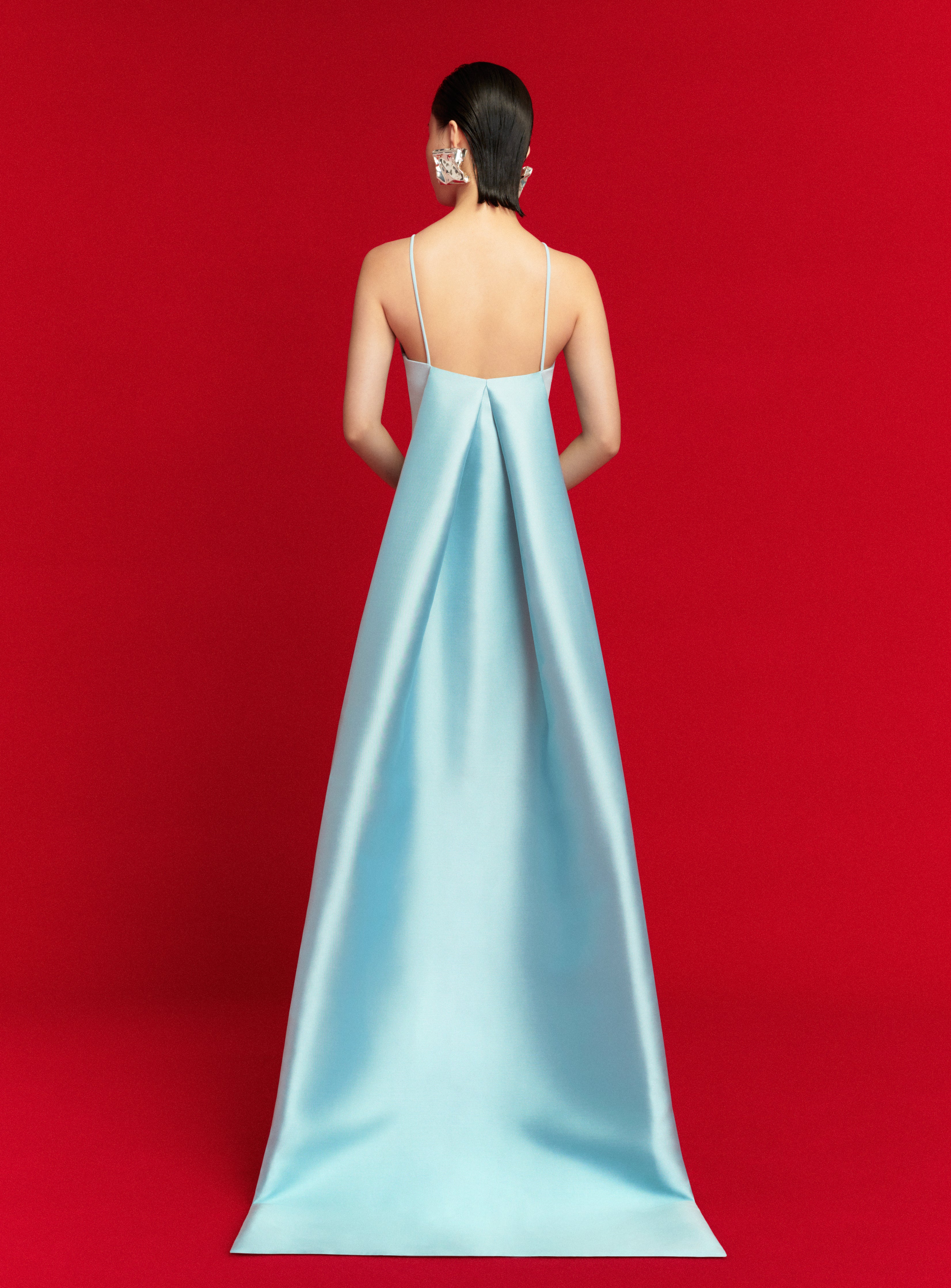 The Ulla Maxi Dress in Arctic Blue - Image 4