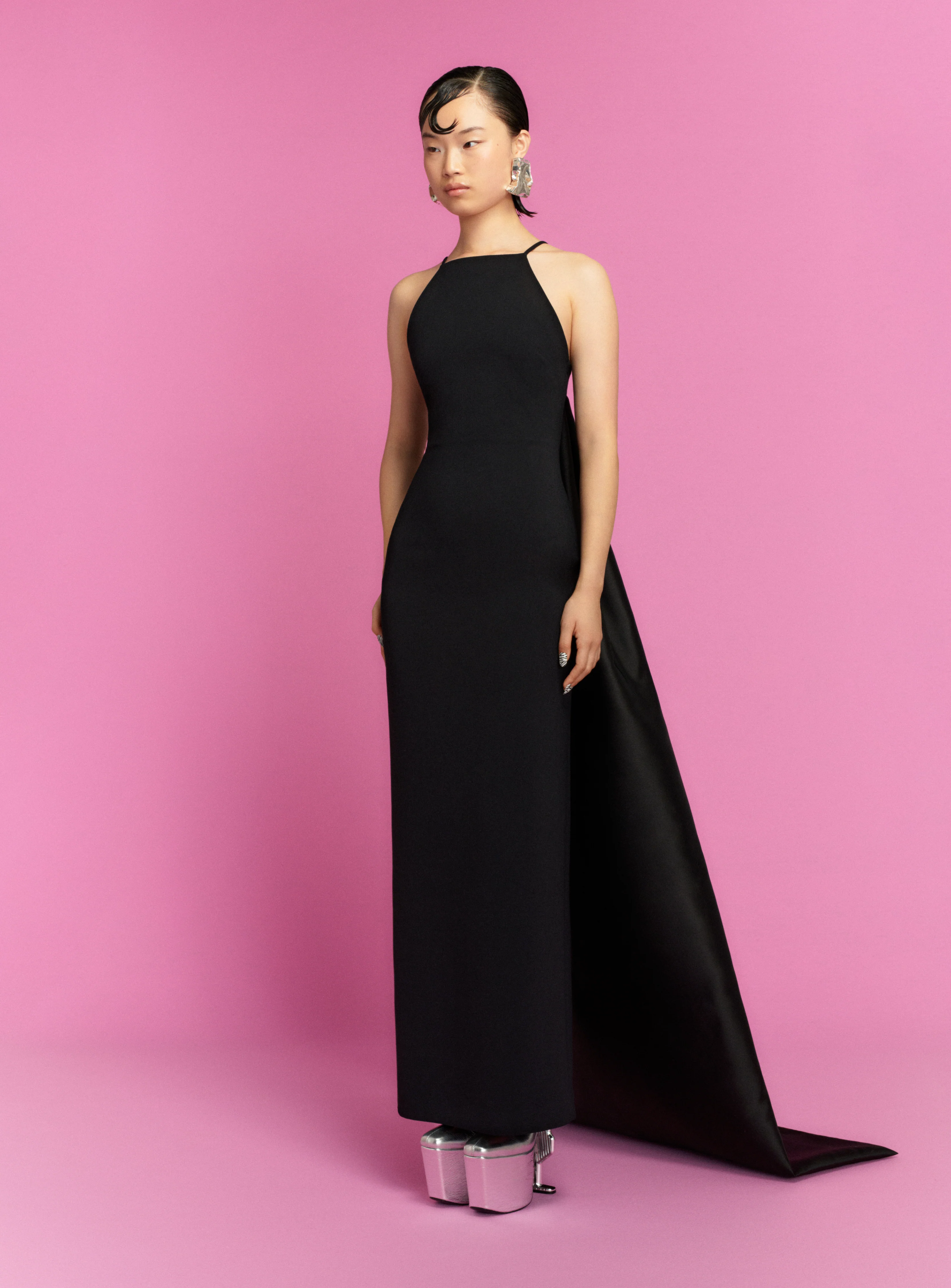 The Ulla Maxi Dress in Black - Image 3
