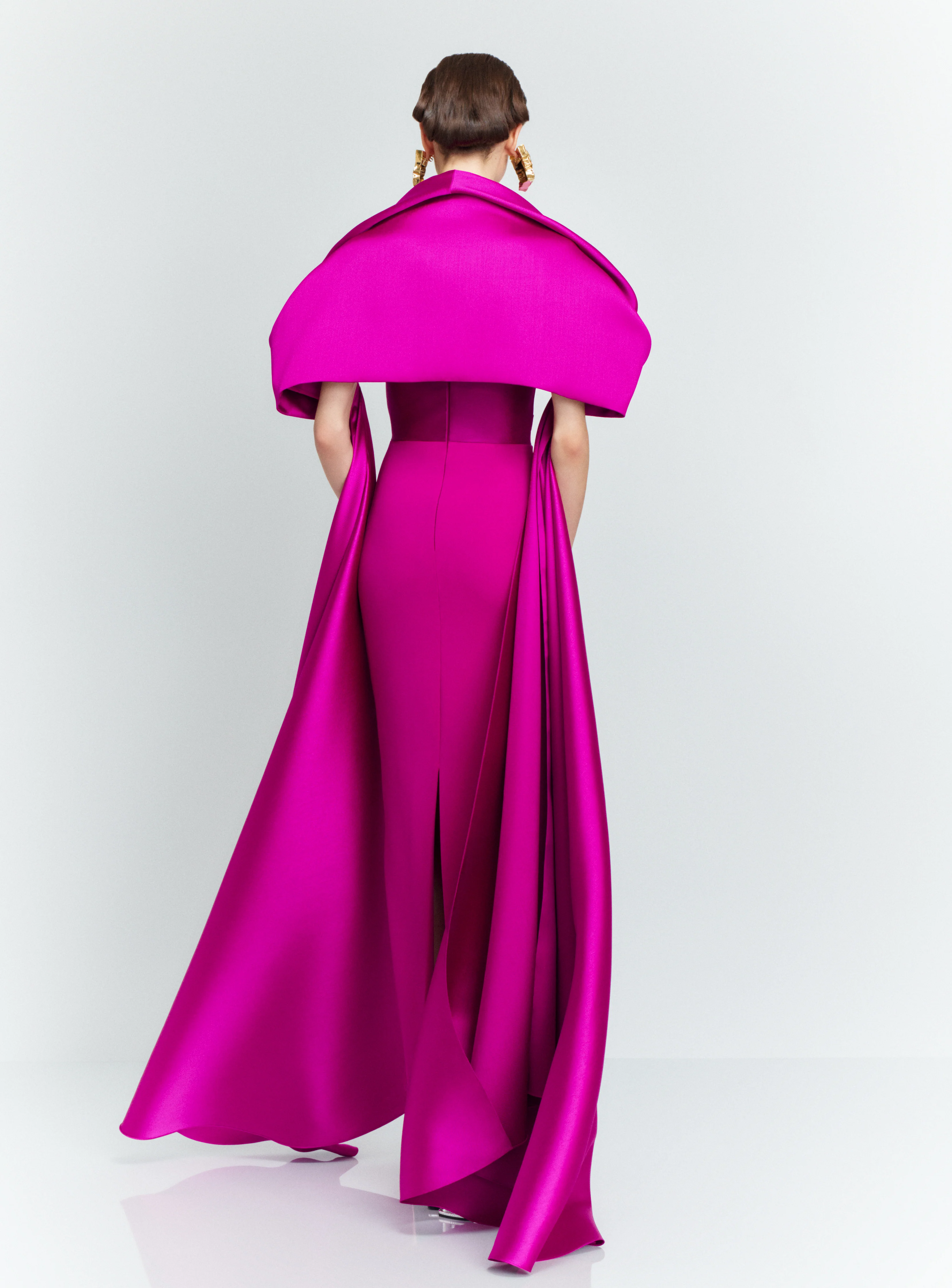 The Vera Maxi Dress in Fuchsia - Image 3