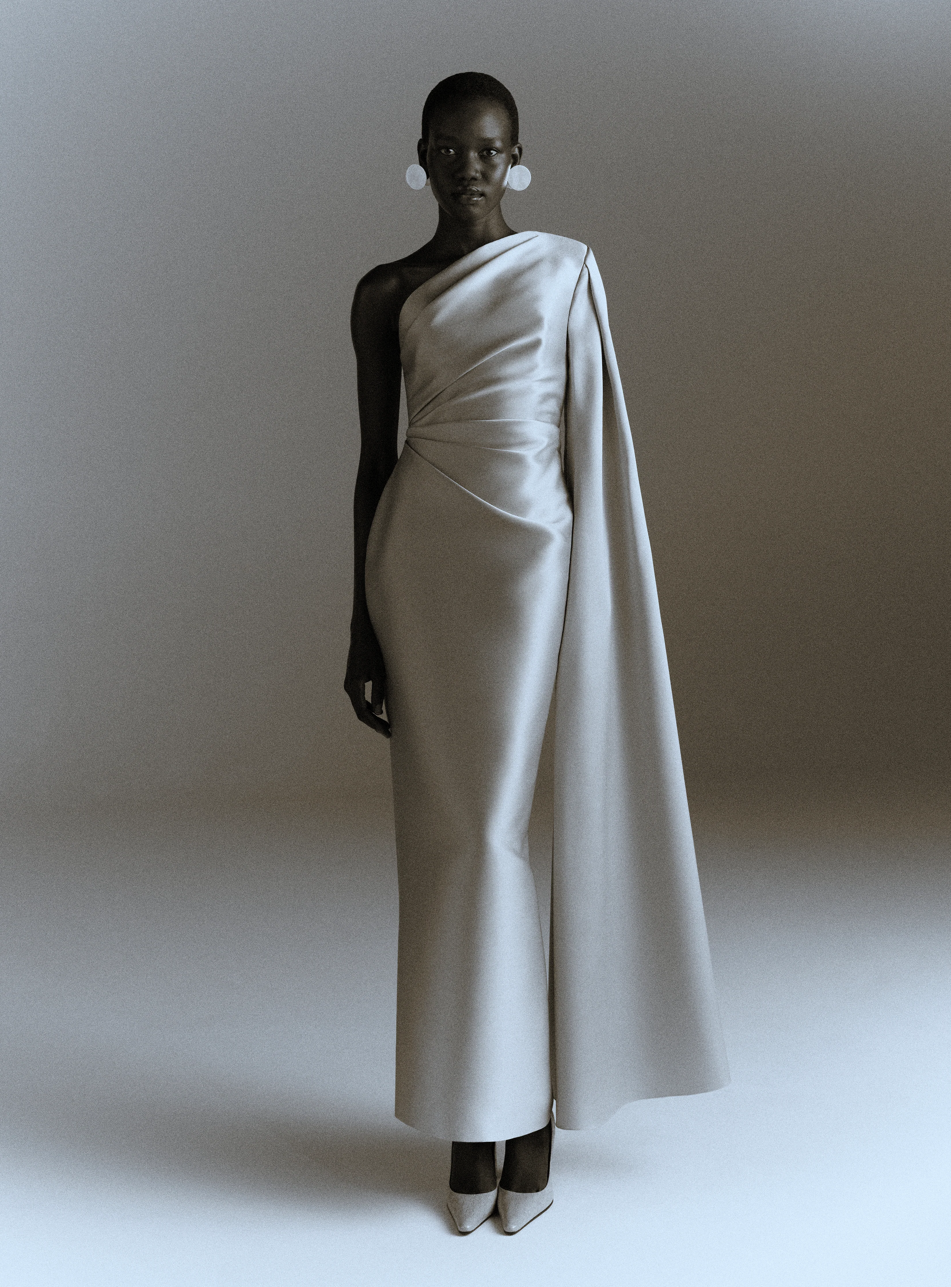 The Veya Maxi Dress in Platinum - Image 4