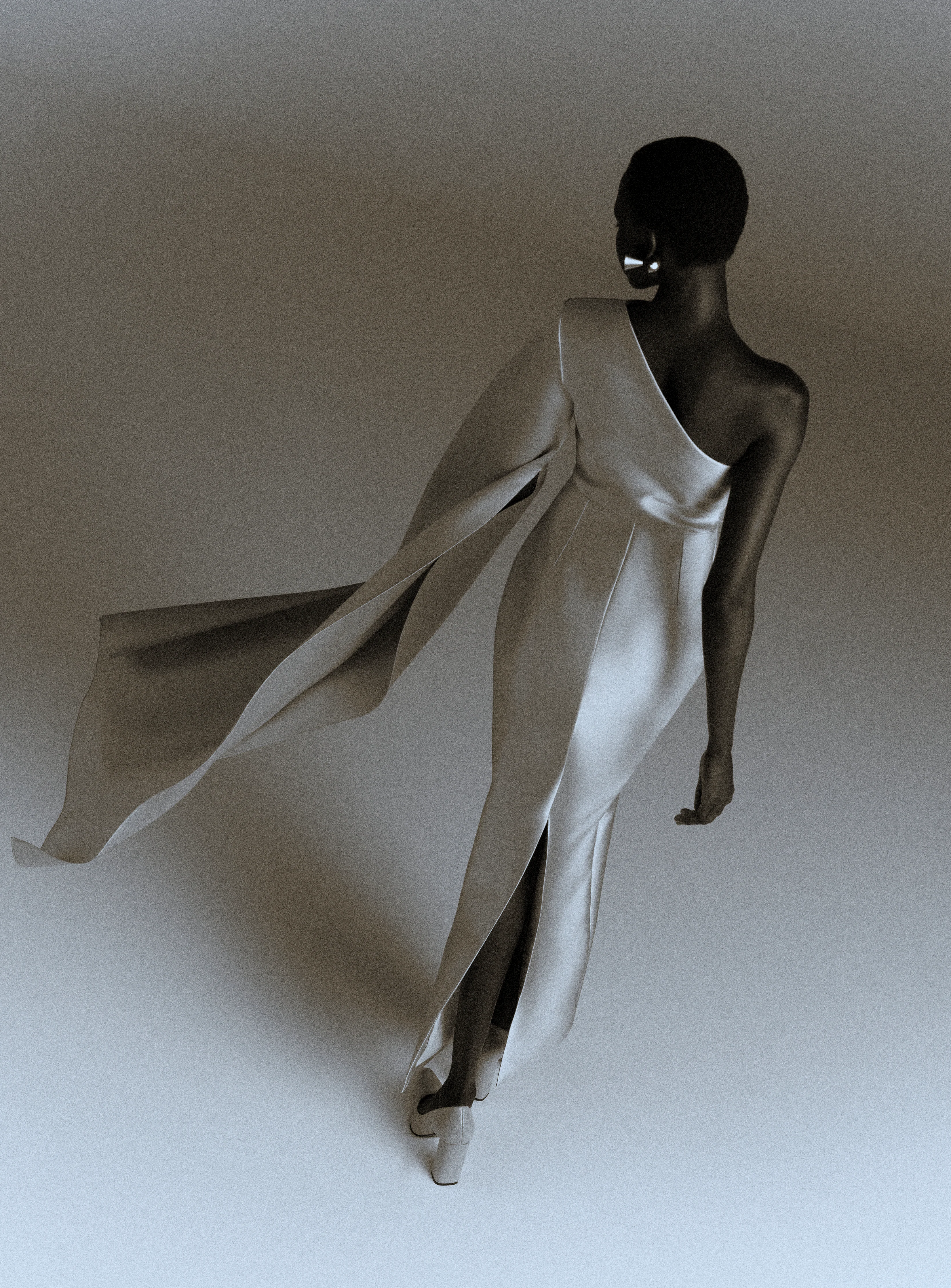 The Veya Maxi Dress in Platinum - Image 6
