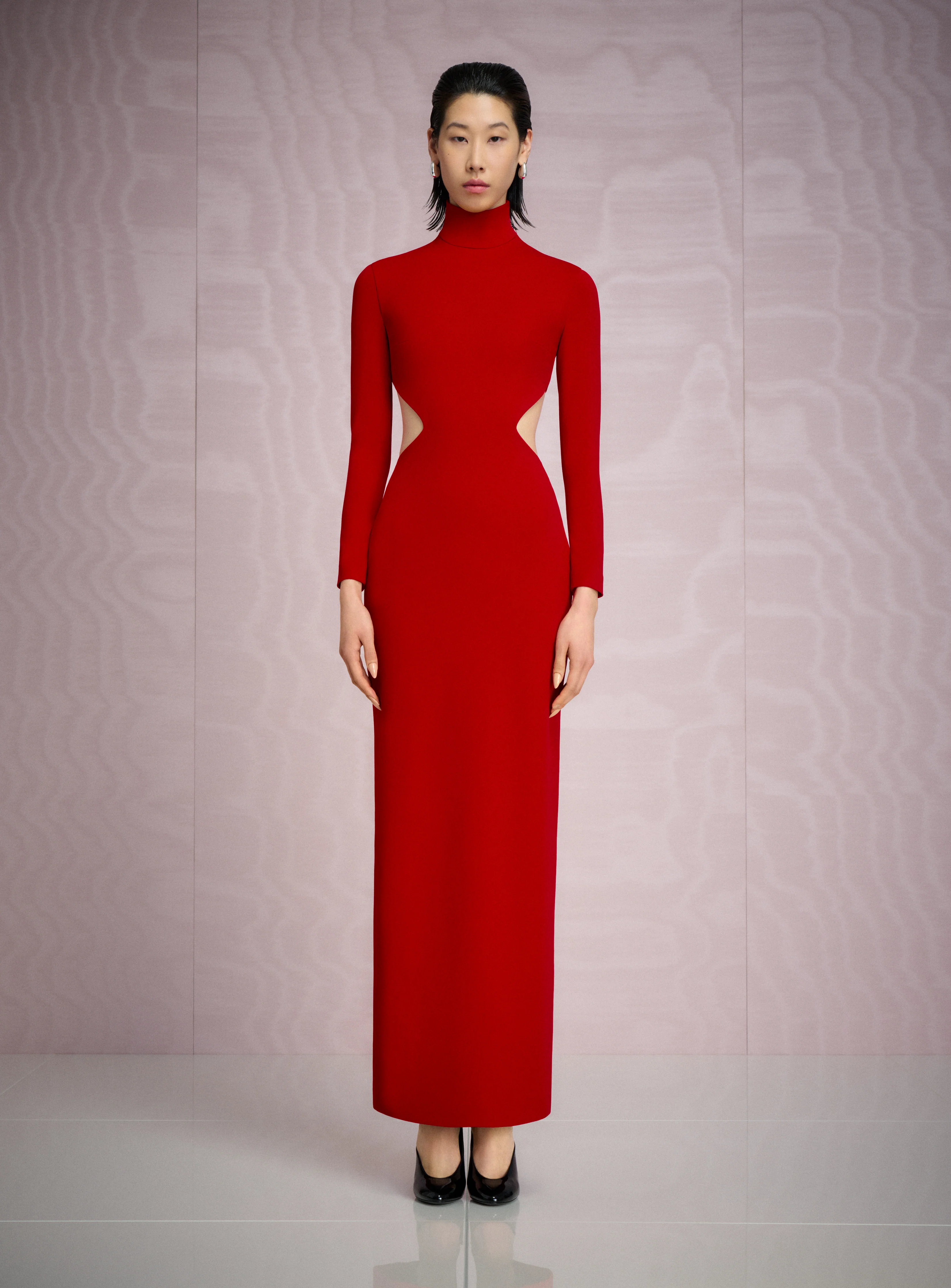 The Wilma Maxi Dress in Crimson Red